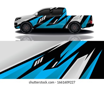 Truck car wrapping decal design