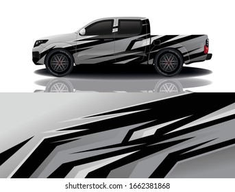 Truck car wrapping decal design