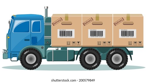 Truck with cargo