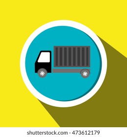 truck cargo delivery goods vector illustration eps 10
