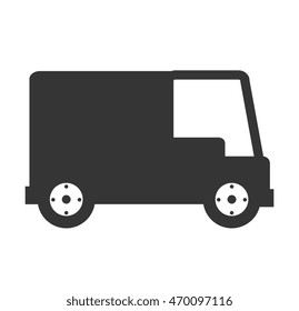 truck cargo delivery transport industry shipment vehicle transporter vector ilustration isolated