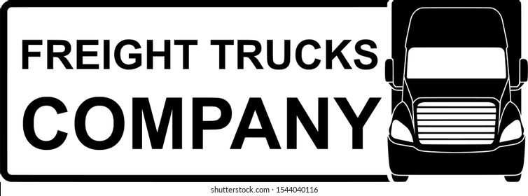 Truck cargo freight company logo template