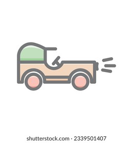 Truck, Cargo, Frieght Vector Awesome Fill Icon