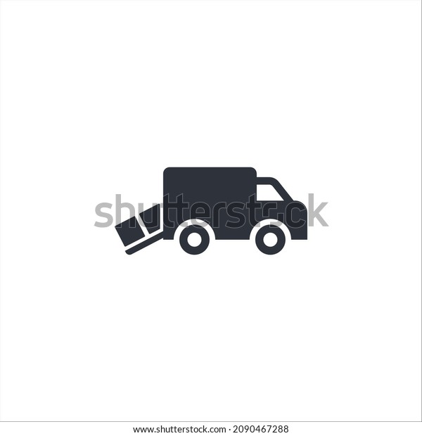 truck\
cargo loading icon vector simple design\
element