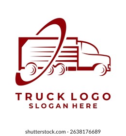 Truck Cargo logo design vector. Truck delivery logo design icon