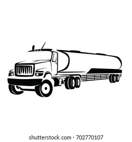TRUCK CARGO VECTOR. BIG TRUCK ILLUSTRATION.