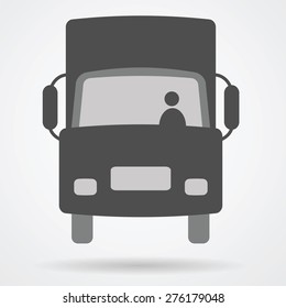 truck cargo web icon vector illustration