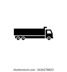 Truck Carrying Long Container for Freight and Cargo Transport