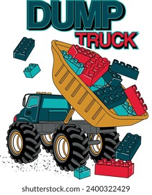 truck cars constrution boys block