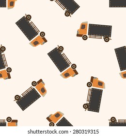 truck , cartoon seamless pattern background