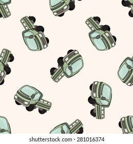 truck , cartoon seamless pattern background