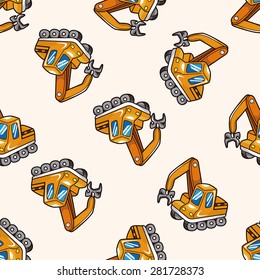truck , cartoon seamless pattern background