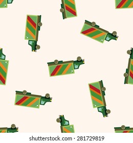 truck , cartoon seamless pattern background