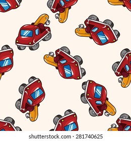truck , cartoon seamless pattern background
