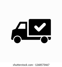Truck with Check Mark Icon