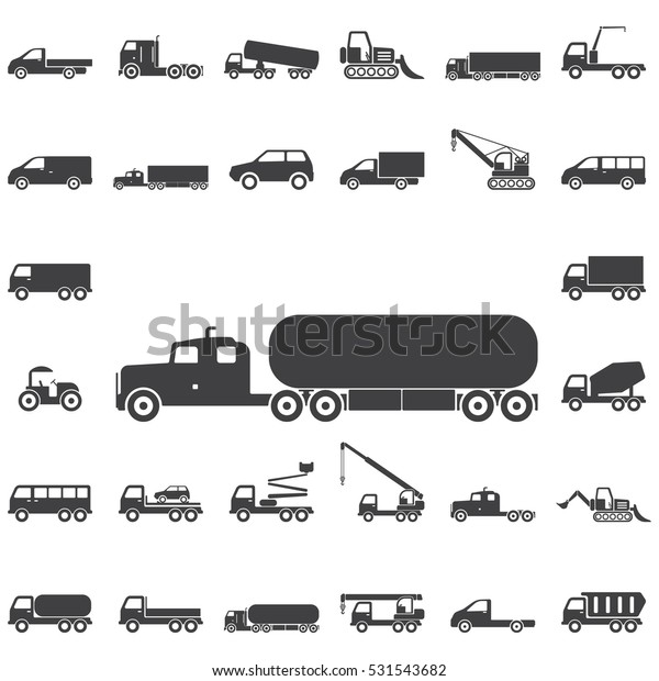 Truck Chemical Icon. Transport icons universal set\
for web and mobile