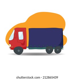 Truck, a child's drawing 