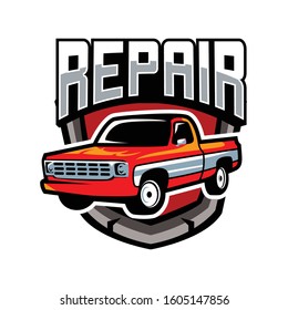 Truck Classic car emblem logo vintage