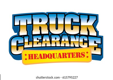Truck Clearance Headquarters Vector