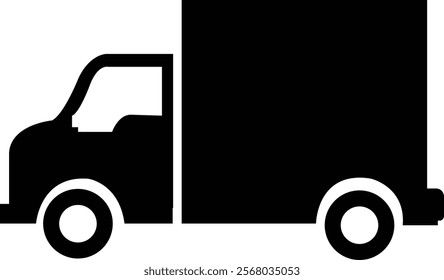 Truck clip art design on plain white transparent isolated background for card, shirt, hoodie, sweatshirt, apparel, tag, mug, icon, poster or badge