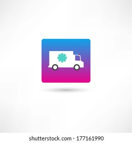 truck with cold icon