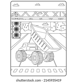 Truck Coloring pages for kids