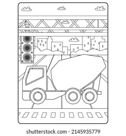 Truck Coloring pages for kids