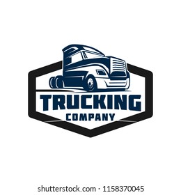 Truck Company Transportation Logo Illustration