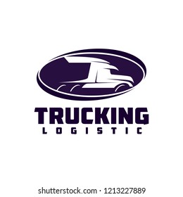 Truck Company Transportation Logo Illustration