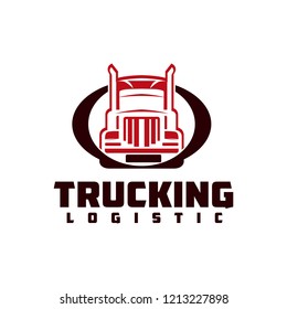 Truck Company Transportation Logo Illustration