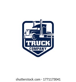 Truck Company Transportation Logo Illustration