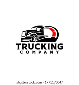 Truck Company Transportation Logo Illustration