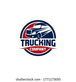 Truck Company Transportation Logo Illustration