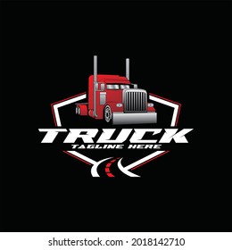 Truck Company Transportation Logo Illustration