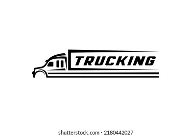 Truck Company Transportation Logo Illustration