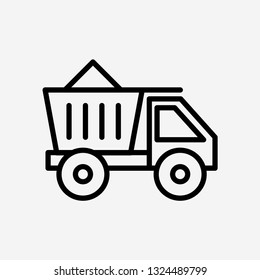 Truck concept line icon. Simple element illustration. Truck concept outline symbol design. Can be used for web and mobile UI/UX . Modern vector style