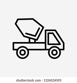 Truck concept line icon. Simple element illustration. Truck concept outline symbol design. Can be used for web and mobile UI/UX . Modern vector style