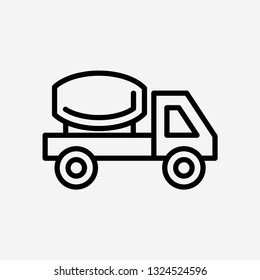Truck concept line icon. Simple element illustration. Truck concept outline symbol design. Can be used for web and mobile UI/UX . Modern vector style