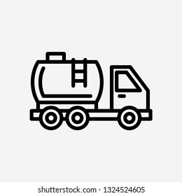 Truck concept line icon. Simple element illustration. Truck concept outline symbol design. Can be used for web and mobile UI/UX . Modern vector style
