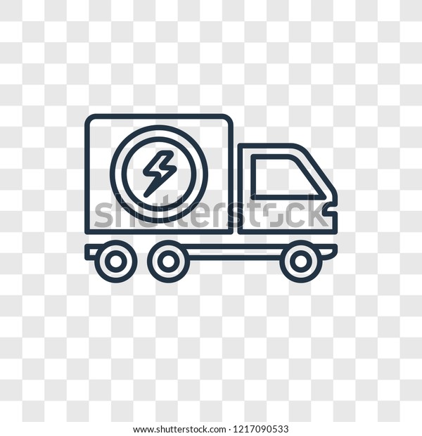Truck\
concept vector linear icon isolated on transparent background,\
Truck concept transparency concept in outline\
style