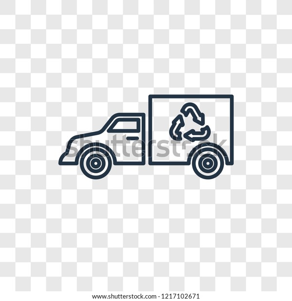 Truck\
concept vector linear icon isolated on transparent background,\
Truck concept transparency concept in outline\
style