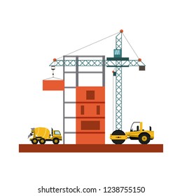 Truck and construction compacter
