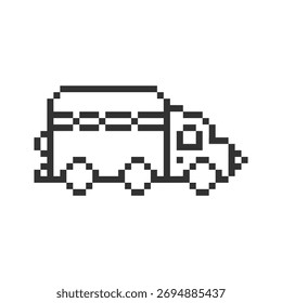 truck container cargo pixel art
