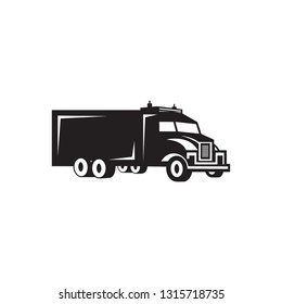 Truck For Container/Moving Silhouette logo design inspiration