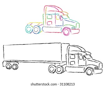 9,386 Big truck silhouette Images, Stock Photos & Vectors | Shutterstock