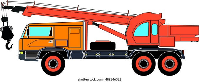 Truck with crane