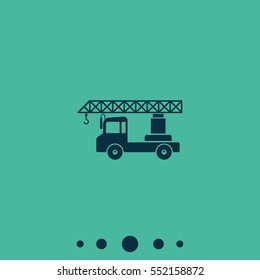 Truck crane icon.