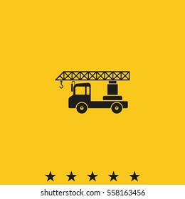 Truck crane icon.