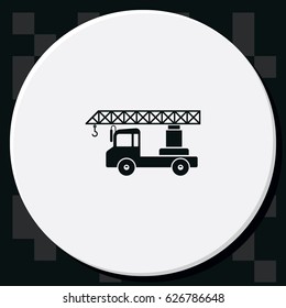 Truck crane icon.