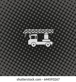 Truck crane icon.
